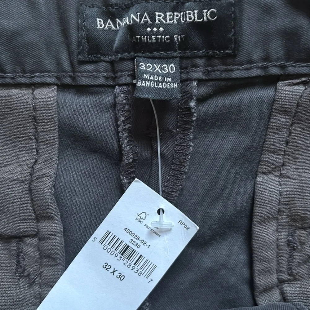 Banana Republic charcoal Chino Khakis athletic fit. NWT - Picture 5 of 8
